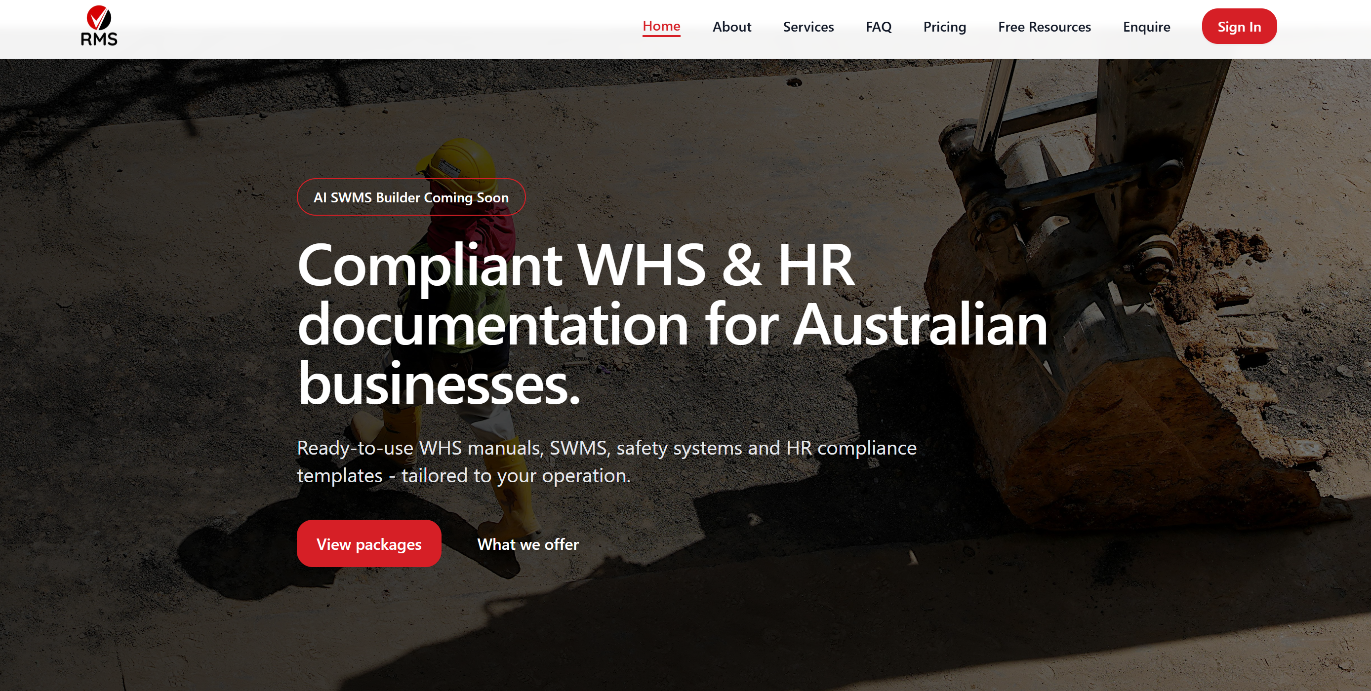 RM Safe customer portal and subscription dashboard