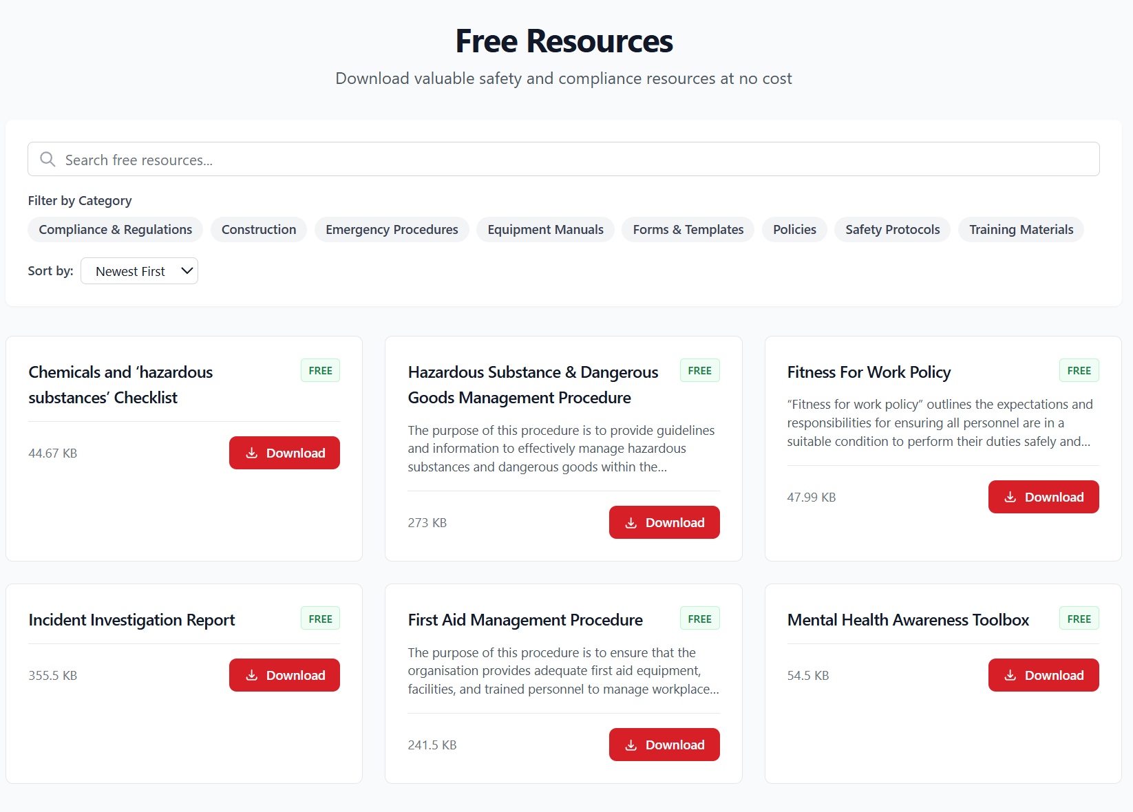 RM Safe admin dashboard